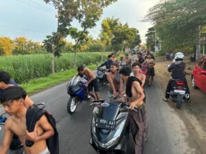 Berhasil Bubarkan Balap Liar, Polres Mojokerto Kota Amankan Puluhan Motor