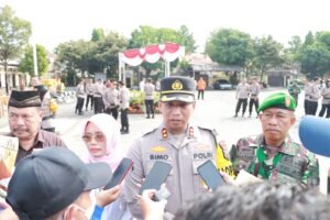Apel Pasukan Malam Takbir Lebaran, Polres Kediri Imbau Masyarakat Ramaikan Masjid