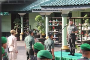 Kodim 0808/Blitar Gelar Upacara Bendera 17 an Bulan April Tahun 2024