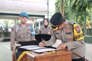 Upacara Sertijab, Sembilan Jabatan Polres Kediri Dirotasi