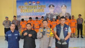 Polresta Sidoarjo Amankan Sembilan Tersangka Pengedar Sabu