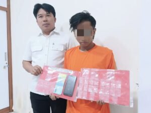 Polres Tanjung Perak Amankan Seorang Pengedar  Narkotika Jenis Sabu Sistem Ranjau.