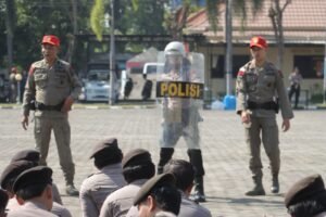 Polres Mojokerto Maksimalkan Latihan Dalmas Siap Kawal Tahapan Pilkada 2024