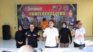 Polresta Sidoarjo Amankan Tersangka Cabuli Gadis Dibawah Umur