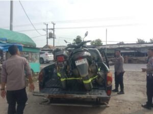 2 Motor Bodong Kecelakaan di Area Pasar Tanah Merah, di Duga Damai di Polsek Tanah Merah