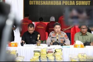 Polda Sumut Gagalkan Peredaran 100 Kg Sabu Dalam Bungkus Kopi, Empat Tersangka dan Dua DPO Terlibat
