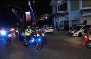 Patroli Bermotor Sinergitas TNI–Polri Amankan Malam 1 Suro di Kabupaten Magetan