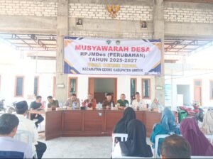 Musyawarah Desa Cerme Kidul Bahas Perubahan RPJMDes Tahun 2025-2027.