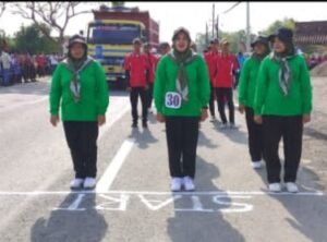 KECAMATAN BLEGA KABUPATEN BANGKALAN JAWA TIMUR MENGGELAR GERAK JALAN UMUM